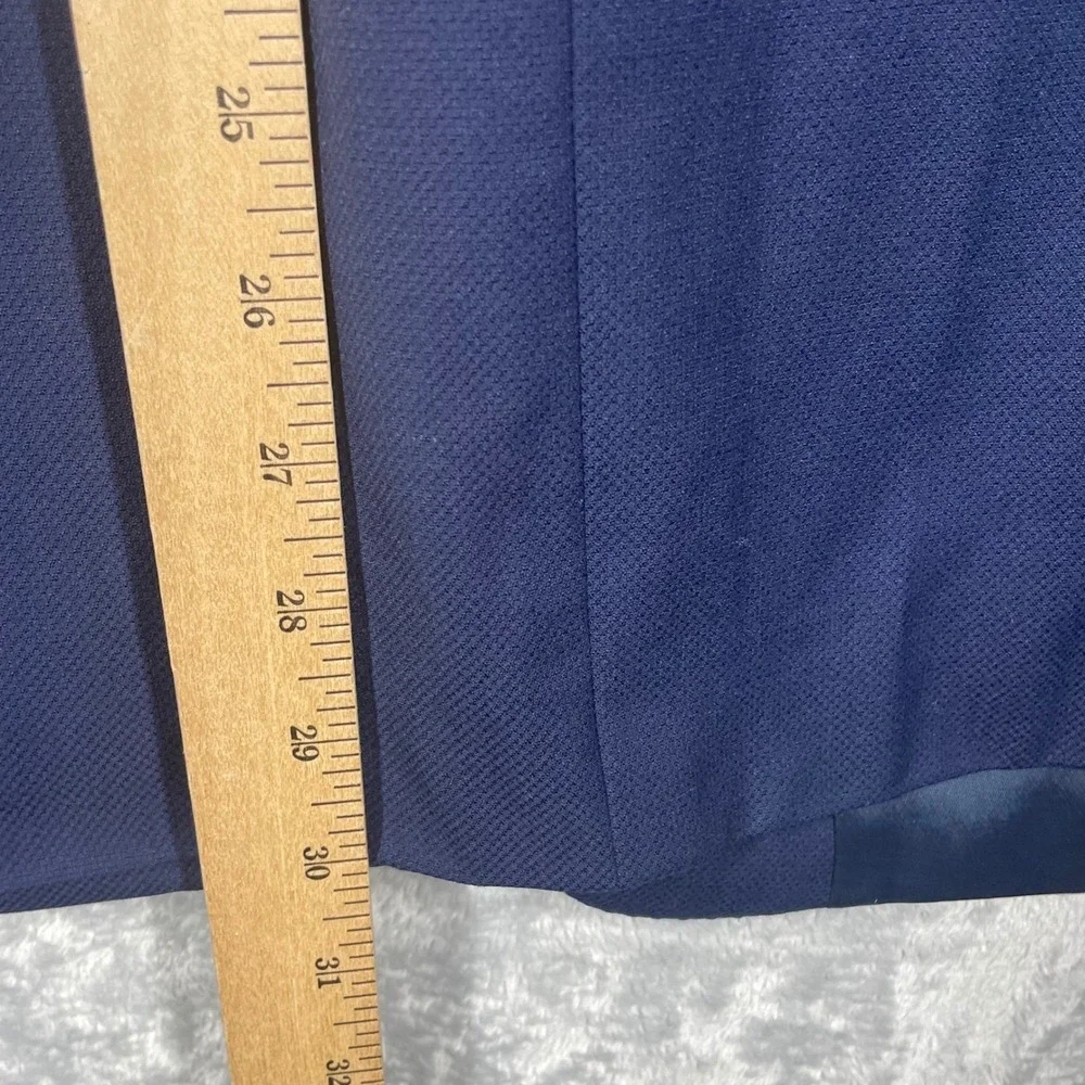 Lauren Ralph Lauren Mens Navy Blue Wool Blend Coolmax Blazer Gold Buttons 48R